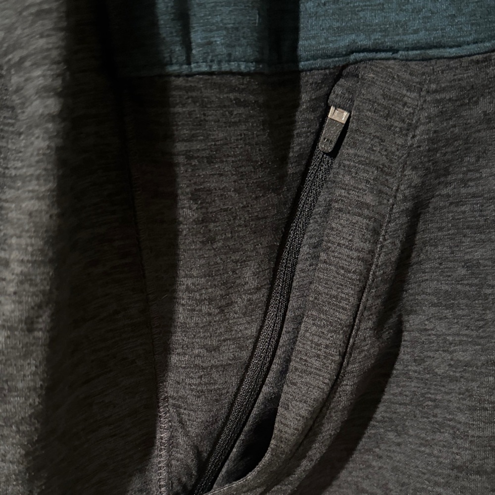 Black Diamond Men's Teal and Charcoal Hoodie - Picture 3 of 5